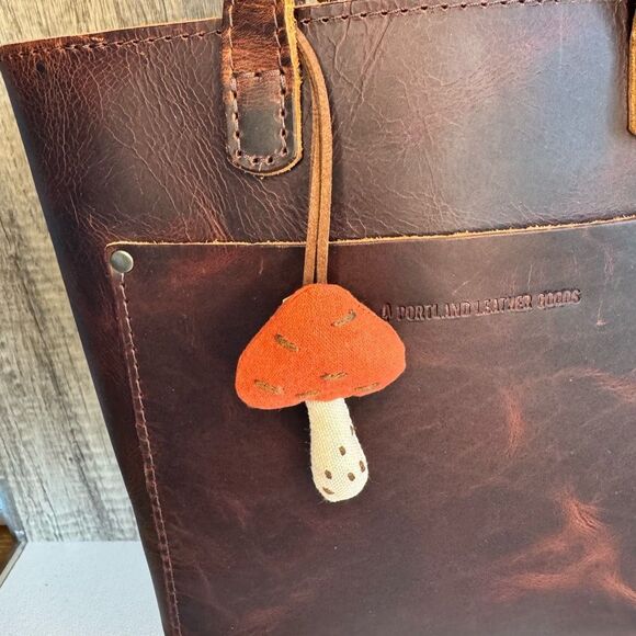Mushroom Purse Charm KeyChain  Boho Flair NEW FAST SHIP - Picture 1 of 6